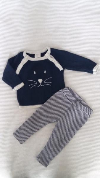 SEED top and legging set - size 3 - 6mths