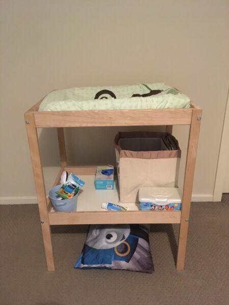IKEA Baby change table with padding