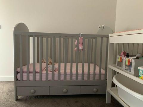 Cot with mattress available in May