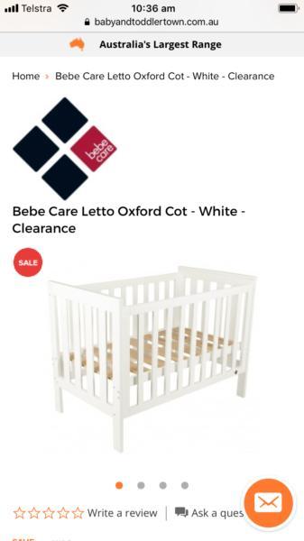 COT (OXFORD) Bebe Care in excellent condition