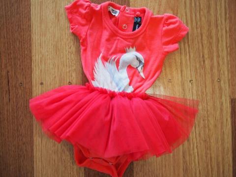 Rock Your Baby - Swan Lake Tutu Dress in red, 3 - 6 months