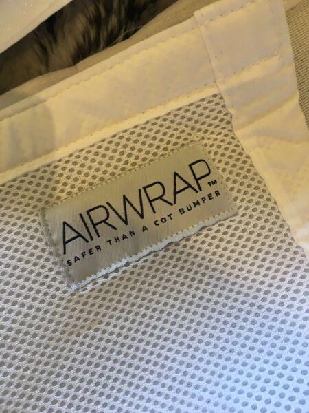 Air wrap cot bumper