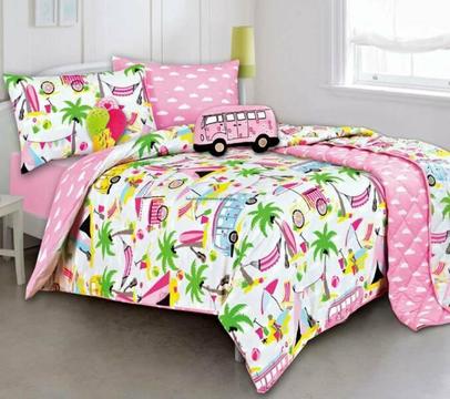 Kooky by Kas Beach Holiday Single Quilt / Doona Cover Set