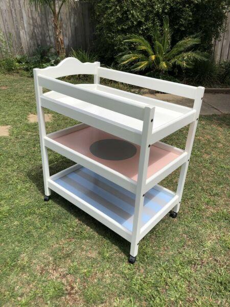VINTAGE Baby Change Table FREE High Chair