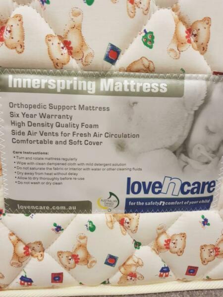 Cot mattress in excellent condition