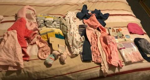 Assorted baby clothes