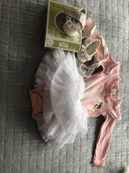 Tutu Rock Your Baby Swan Lake & Baby Lace Up Shoes