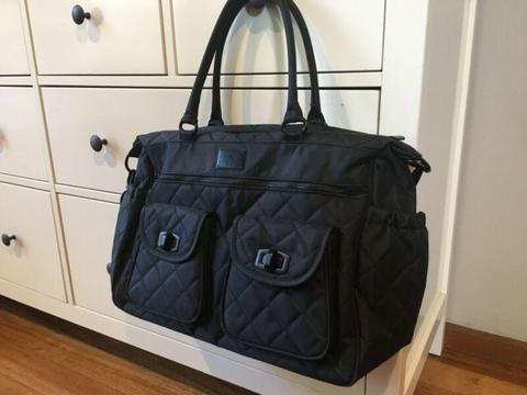 Stylish Black Colette Hayman Baby Bag