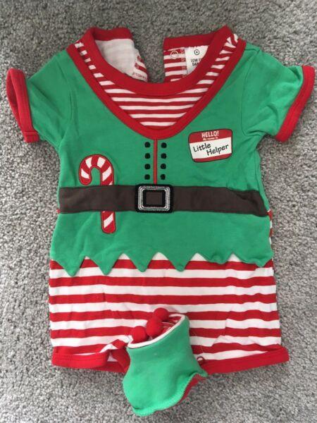 Christmas themed baby clothing