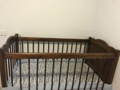 Cot, cot mattress and change table and other baby/child items
