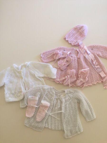 Hand knitted baby ware
