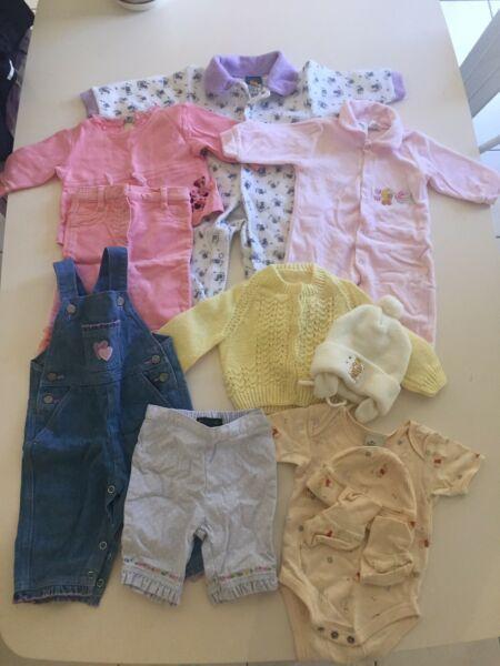 Baby clothes. Size 00 to 1