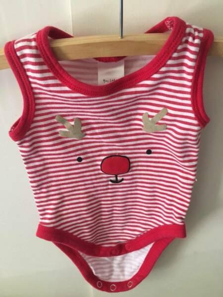 Baby Jumpsuit Red Stripes