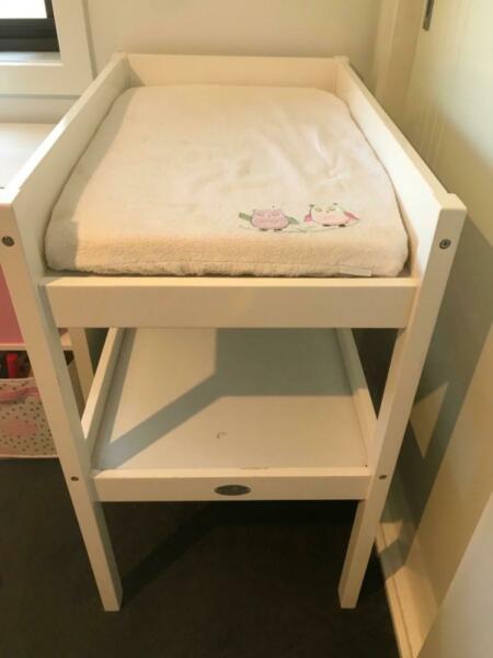 Change table and bassinet