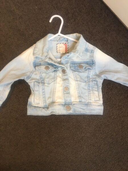 Cotton on baby denim jacket size 1