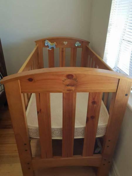 Baby Cot with mattress good condition