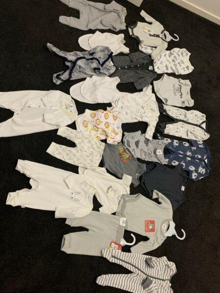 Size 0000 newborn baby boy bulk buy new and used clothing