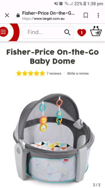 Fisher Price On The Go Dome / Portacot