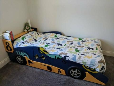 F1 Race Car Bed (incl MATTRESS if required)