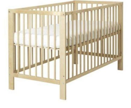 Cot Ikea Gulliver Baby Cot and mattress