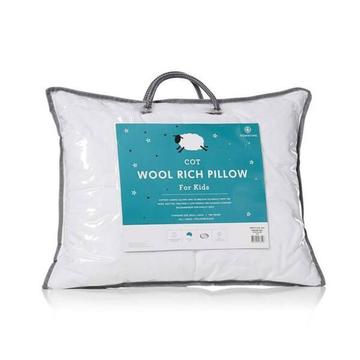 Adairs Cot Pillow and Pillow case - Downtime Slumber Wool Rich