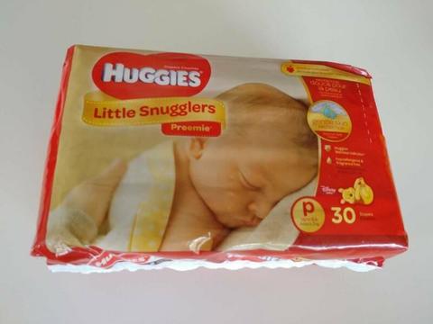 Huggies Little Snugglers Preemie Nappies (30 Pieces) - BRAND NEW