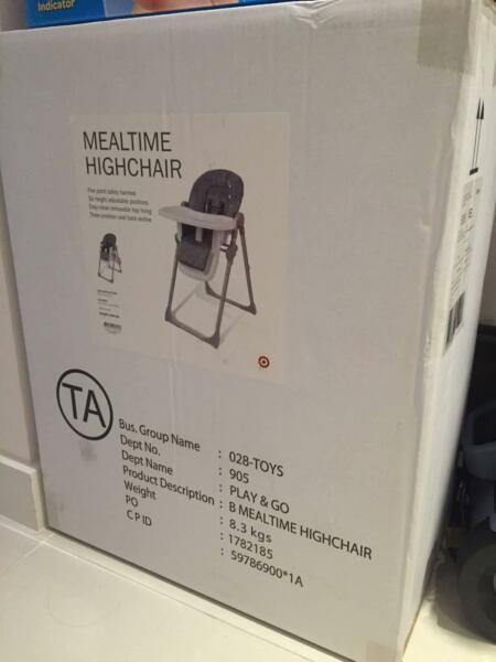 MealTime High Chair - Brand New