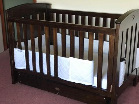 Timber Boori Cot and change table