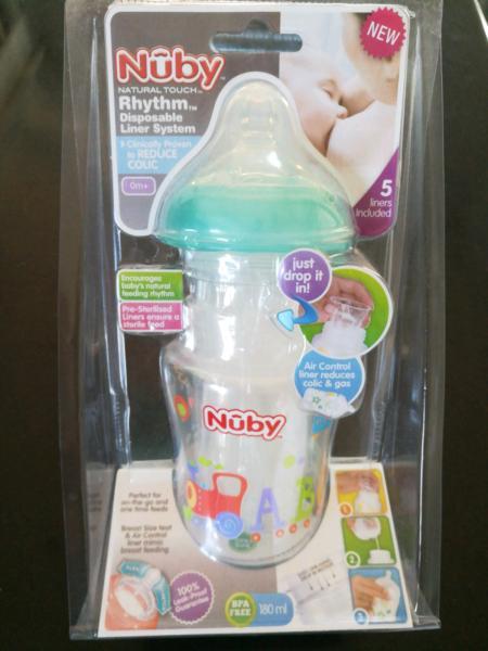Nuby Natural touch baby bottle and teats