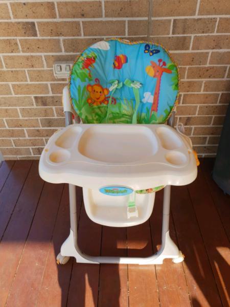 Fisher and Price adjustable high chairs