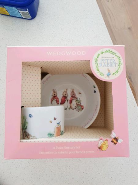 NEW Baby Gift: Wedgewood 2 piece nursery set (cup + bowl)