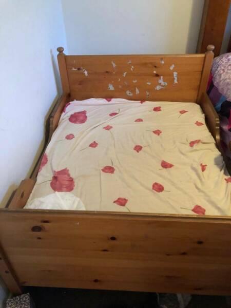 Free - IKEA extendable Wooden Kids Bed