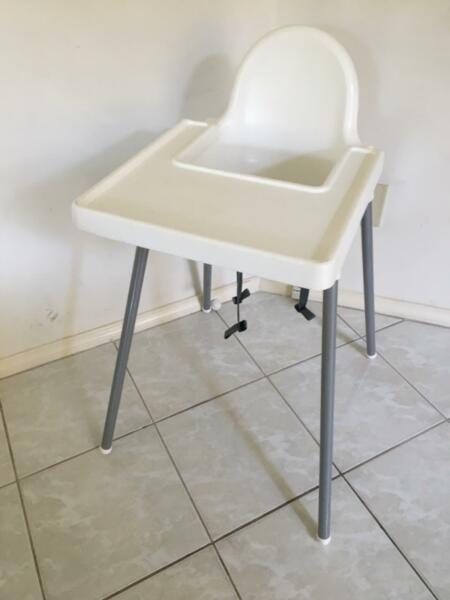 White IKEA feeding chair