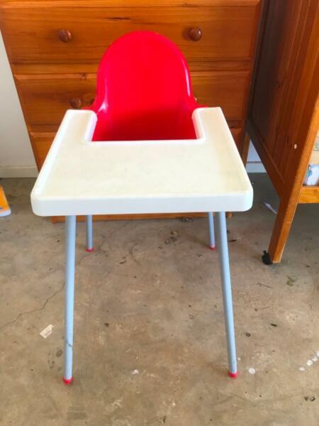 Red Baby High Chair