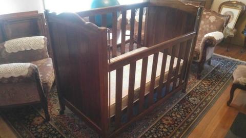 Baby Cot solid timber