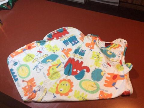 'GROBAG baby sleeping bag, 12-18mths Doodle Zoo pattern
