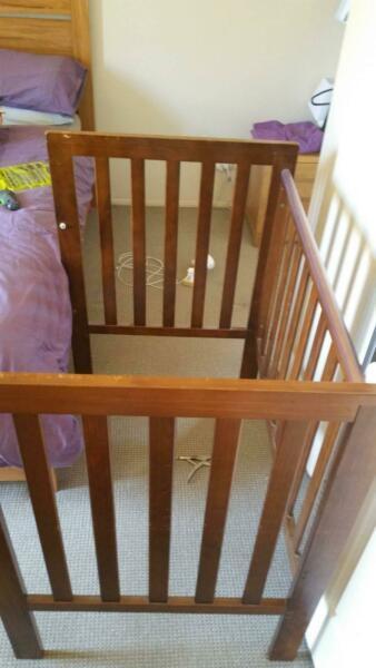 Raised Baby cot with Grotime mattress