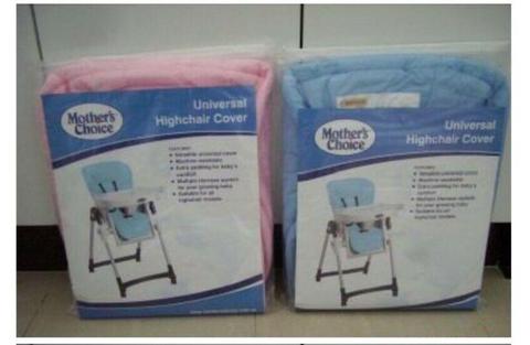 NEW MOTHERS CHOICE HIGH CHAIR HIGHCHAIR COVER BLUE or PINK SLIPON