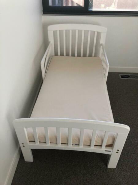 Toddler bed and mattress