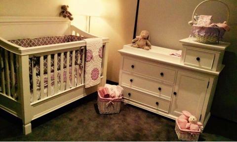 Baby Cot and Changing table Pottery Barn