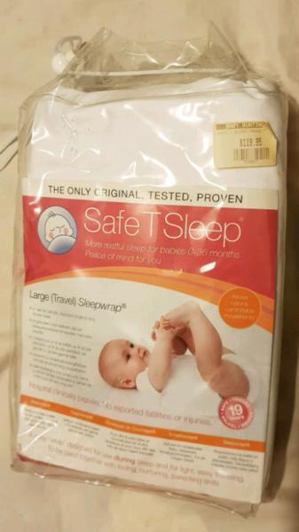 Safe T Sleep (large travel sleep wrap) for babies 0-36mths