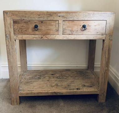 Wooden Side Entry Table or Change Table or Sideboard