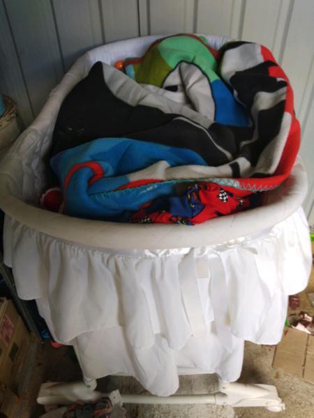 Baby bed with wheels used