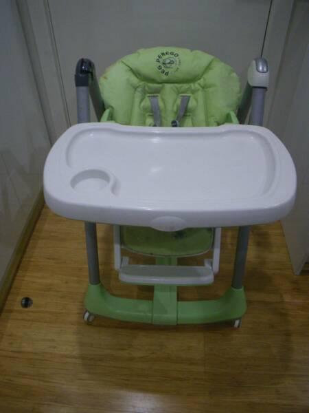 GREEN PEG-PEREGO PRIMA PAPPA DINER HIGH CHAIR MADE ITALY 2006