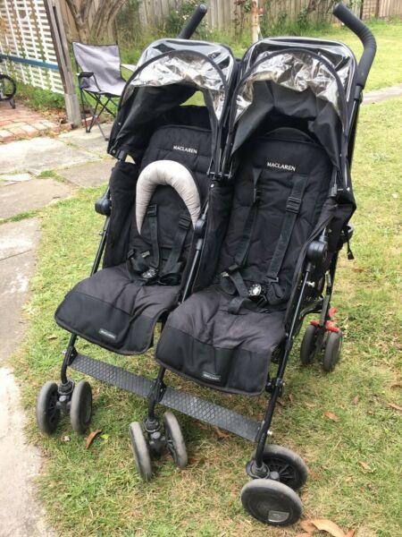 Maclaren double / twin umbrella stroller