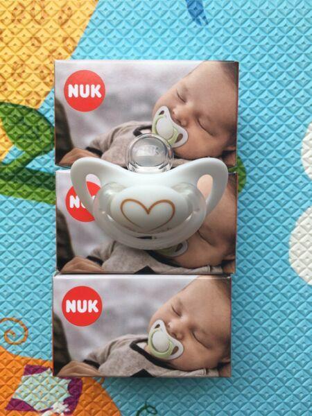 3 New NUK Genius Silicones soothers for $ 5 ONLY