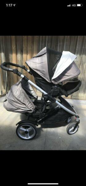 Strider Compact Pram with 2nd Seat. Moving so Must sell!