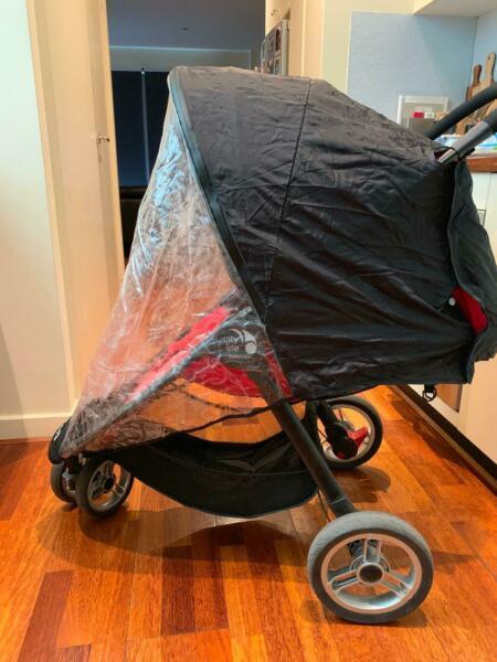 BABY JOGGER CITY LITE INC PARENT TRAY, CHILD TRAY AND RAIN COVER