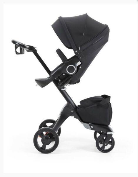 Stokke Xplory BLACK Pram/stroller With Seat, bag & Bassinet