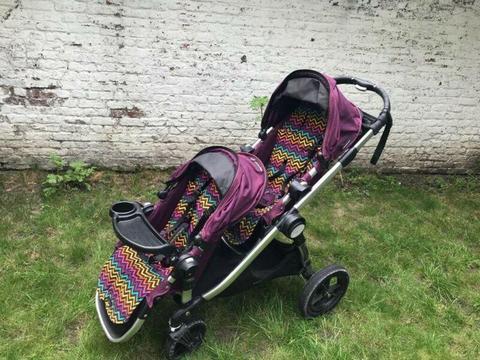 Baby Jogger City Select double pram with extras